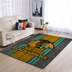 Chicago Blackhawks Area Rugs Nhl Hockey Living Room Carpet Regtangle Carpet
