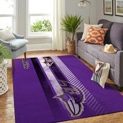 Baltimore Ravens NFL Fan Rug Living Room Rug Home Decor Retangle Rug 19122610