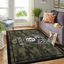Brooklyn Nets Area Rug Living Room Rug Home Decor NBA Team Logo Carpet 200327
