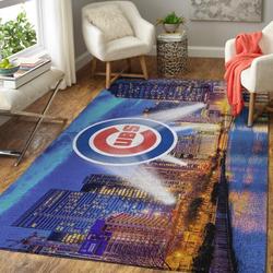 Chicago Cubs Area Rug Mlb Baseball Team Logo Carpet Living Room Rugs V970