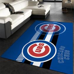 Chicago Cubs Area Rug Mlb Baseball Team Logo Carpet Living Room Rugs 11