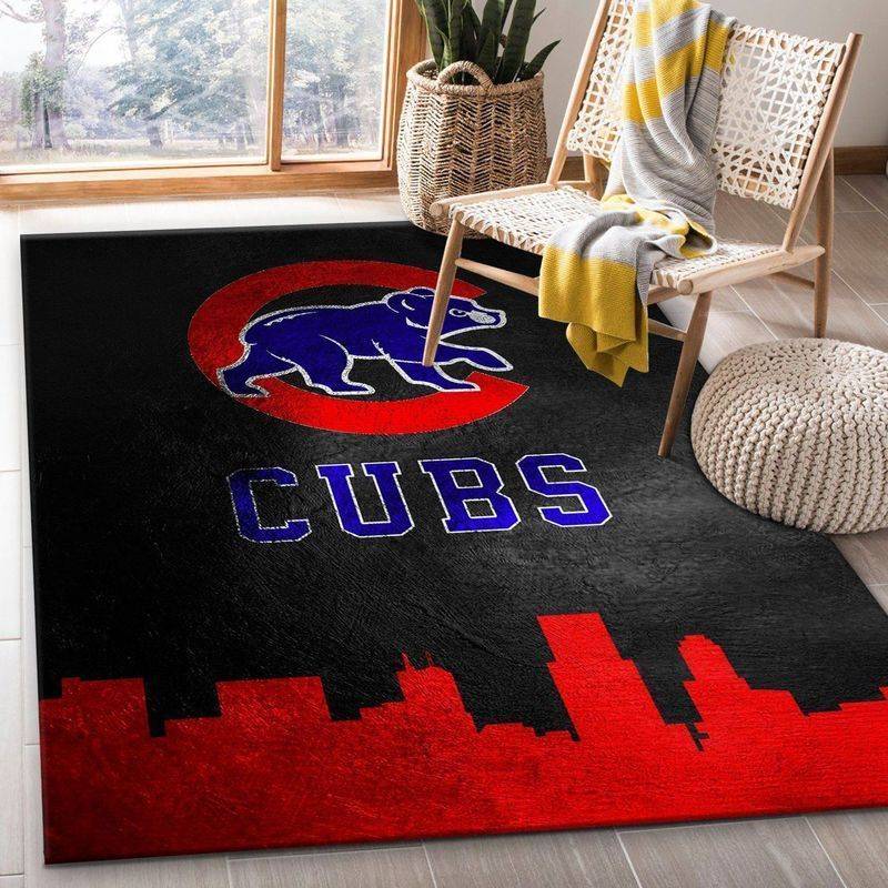 Chicago Cubs Area Rug Mlb Baseball Team Logo Carpet Living Room Rugs 14
