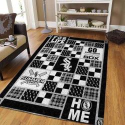 Chicago White Sox Area Rug Mlb Baseball Team Logo Carpet Living Room Rugs Rug Regtangle Carpet Floor Decor Home Decor V606