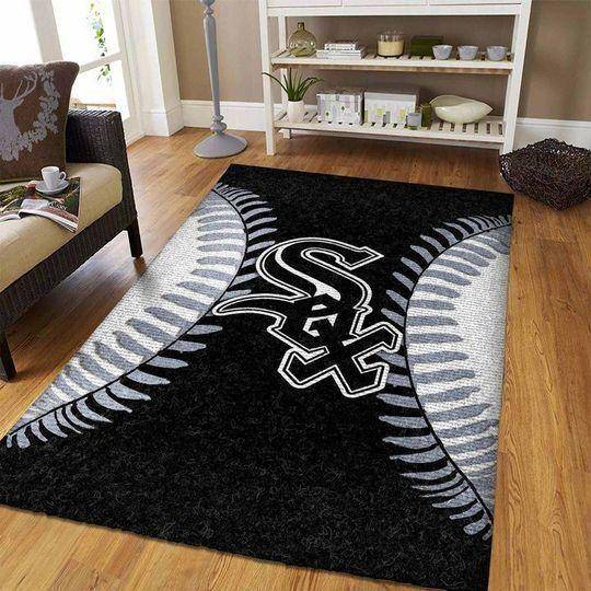 Chicago White Sox Area Rug Mlb Baseball Team Logo Carpet Living Room Rugs Rug Regtangle Carpet Floor Decor Home Decor V610