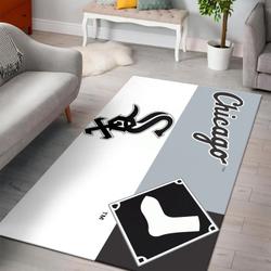 Chicago White Sox Area Rug Mlb Baseball Team Logo Carpet Living Room Rugs Rug Regtangle Carpet Floor Decor Home Decor V615