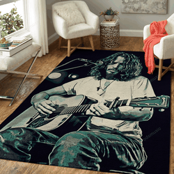 Chris Cornell Art 4 Music Artist Art For Fans Area Rug Living Room Carpet Rug Regtangle Carpet Floor Decor Home Decor