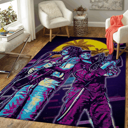 Chris Cornell Tom Morello Artwork Music Synthwave 80S Art For Fans Area Rug Living Room Carpet Rug Regtangle Carpet Floor Decor Home Decor