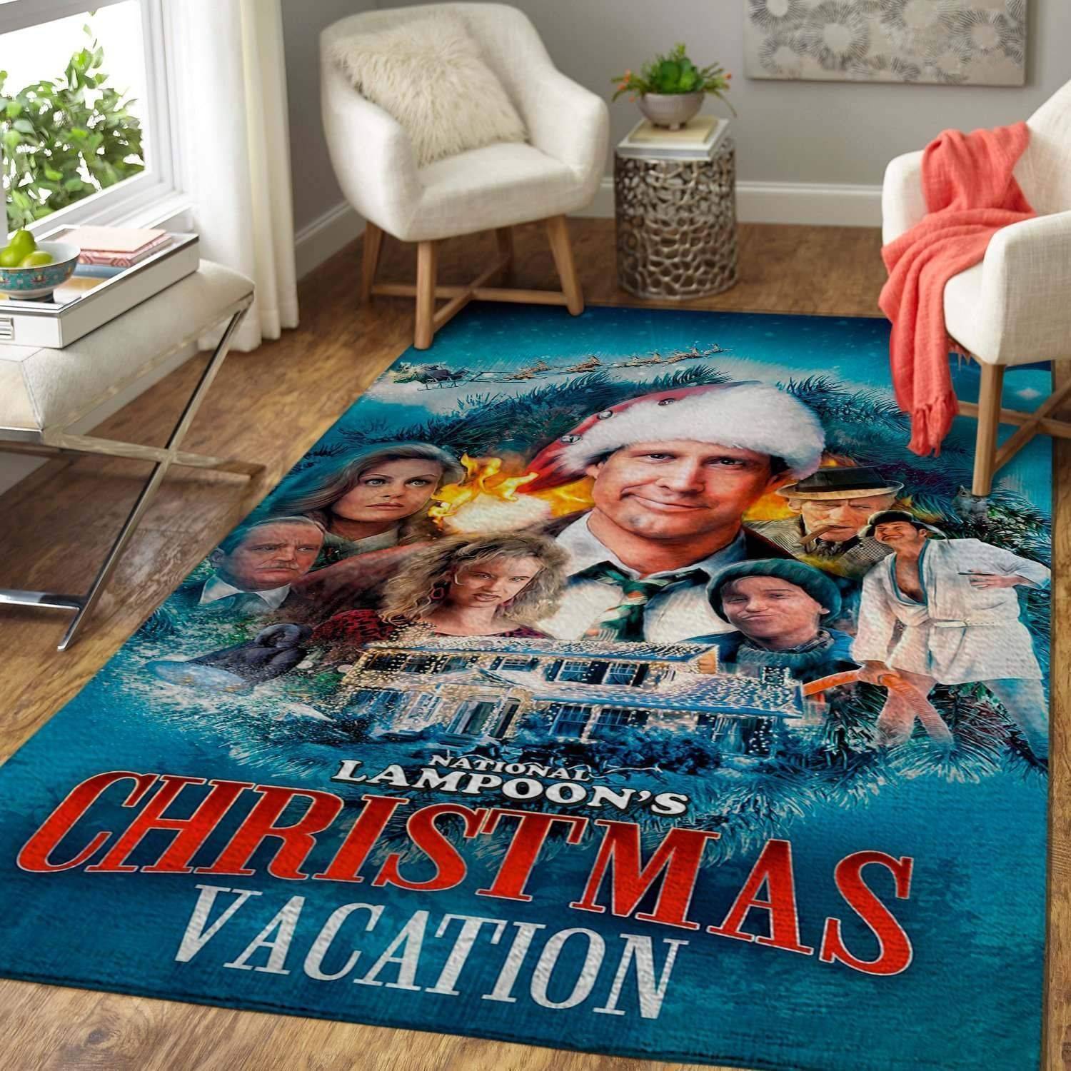 Christmas Gift National Lampoon’S Christmas Vacation Area Rug Movie Home Decor Homebeautyus Rug Regtangle Carpet Floor Decor Home Decor