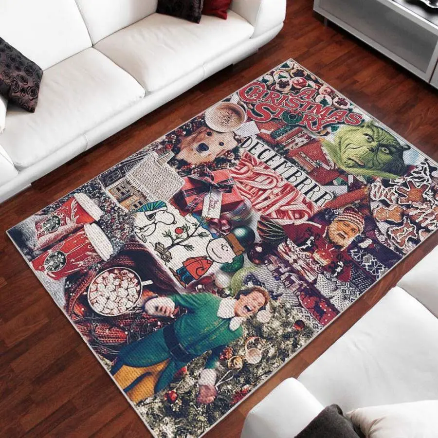 Christmas Movie Area Rug Living Room Rug Home Decor Home Decor Bedroom Living Room Decor