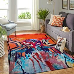 Christmas Santa Claus And Reindeer Sleigh Area Rug Living Room Rug Home Decor 19100313 Ofd