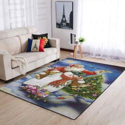 Christmas Santa Claus And Snowman Area Rug Living Room Rug Home Decor Ofd 19092716