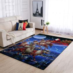 Christmas Santa Claus & Deer Sleighs Area Rug 19100312 Ofd Area Rug Living Room Carpet Rug Regtangle Carpet Floor Decor Home Decor