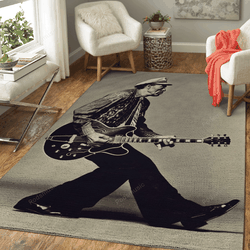 Chuck Berry And Guitar Music Artist Art For Fans Area Rug Living Room Carpet Rug Regtangle Carpet Floor Decor Home Decor