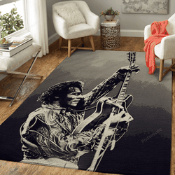 Chuck Berry With Guitar Music Artist Art For Fans Area Rug Living Room Carpet Rug Regtangle Carpet Floor Decor Home Decor