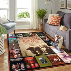 Creedence Clearwater Revival Music Rock Area Rug Living Room Rug Home Decor