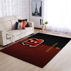Cincinnati Bengals Area Rug Nfl Football Rug Carpet Floor Decor Home Decor