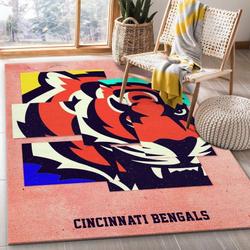 NFL Cincinnati Bengals Team Area Rug Living Room Carpet Home Rug 10