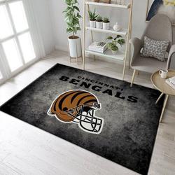 NFL Cincinnati Bengals Team Area Rug Living Room Carpet Home Rug 3
