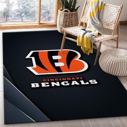 NFL Cincinnati Bengals Team Area Rug Living Room Carpet Home Rug 9