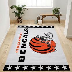 NFL Cincinnati Bengals Team Area Rug Living Room Carpet Home Rug 10