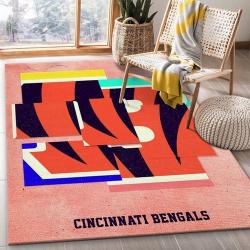 NFL Cincinnati Bengals Team Area Rug Living Room Carpet Home Rug 11