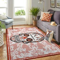 NFL Cincinnati Bengals Skull Style Area Rug Living Room Carpet Home Rug