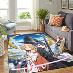 Sword Art Online Manga Anime Area Rug Living Room Rug Home Decor 2003034