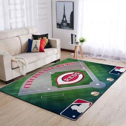 Cincinnati Reds Mlb Baseball Team Logo Carpet Living Room Rugs V6650