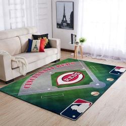 Cincinnati Reds Mlb Baseball Team Logo Carpet Living Room Rugs V6655
