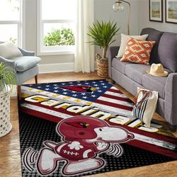 Arizona Cardinals NFL Snoopy US Style Nice Gift Home Decor Area Rug