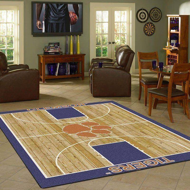NCAA Clemson Tigers Living Room Carpet Home Rug Regtangle Carpet V8368 1