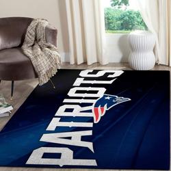 NFL New England Patriots Football Area Rug Living Room Rug 1912215