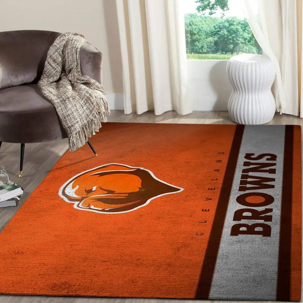 NFL Cleveland Browns Area Rug Football Rug Carpet Floor Decor Home Decor V1771