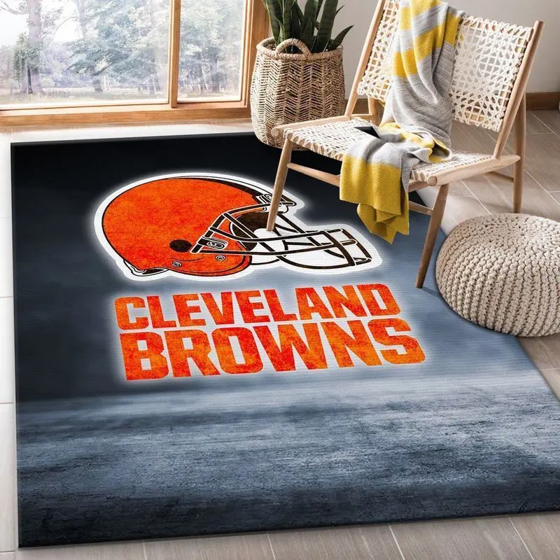 NFL Cleveland Browns Area Rug Football Rug Carpet Floor Decor Home Decor 11