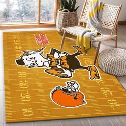 NFL Cleveland Browns Area Rug Football Rug Carpet Floor Decor Home Decor 2
