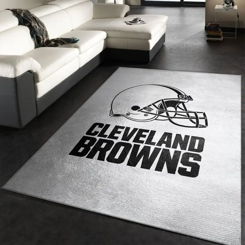 NFL Cleveland Browns Area Rug Football Rug Carpet Floor Decor Home Decor 24