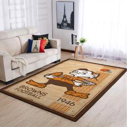 NFL Cleveland Browns Area Rug Football Rug Carpet Floor Decor Home Decor