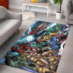 The Marvel Heroes Nice Gift Rectangle Area Rug Living Room Rug Home Decor
