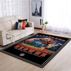Cleveland Browns Nfl Team Pride Rectangle Area Rug Living Room Carpet