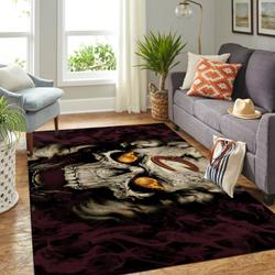 Cleveland Cavaliers Nba Skull Style Living Room Carpet Sports Rug Regtangle Carpet