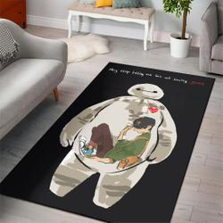 Baymax Disney Movie Style Nice Gift Home Decor Rectangle Area Rug Living Room Rug Home Decor