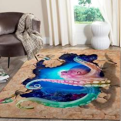 Coffee Pattern Print Area Rug Living Room Rug Home Decor