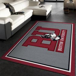 College Spirit Boston Sport Area Rug Team Logo Family Gift Us Decor