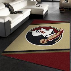 College Spirit Florida State Sport Area Rug Team Logo Family Gift Us D