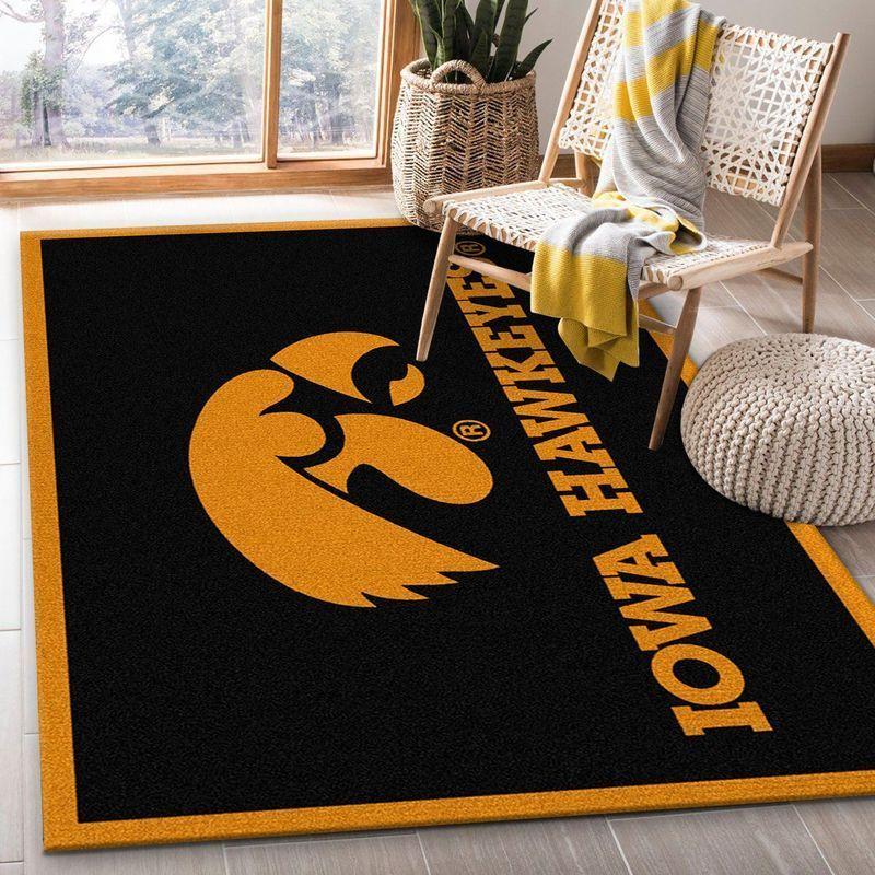 College Spirit Iowa Sport Area Rug Living Room And Bed Room Rug Rug Regtangle Carpet Floor Decor Home Decor