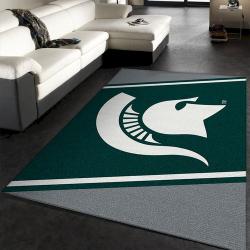 College Spirit Michigan State Sport Area Rug Carpet Team Logo Christma