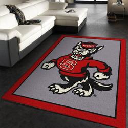 College Spirit North Carolina State Sport Area Rug Living Room And Bed Room Rug Rug Regtangle Carpet Floor Decor Home Decor