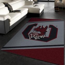 College Spirit South Carolina Sport Area Rug Carpet Team Logo Family G