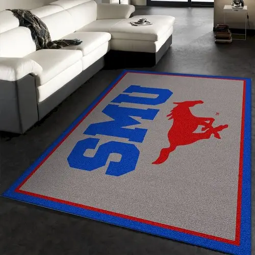 College Spirit Southern Methodist Sport Area Rug Team Logo Christmas G