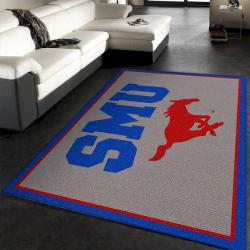 College Spirit Southern Methodist Sport Area Rug Team Logo Christmas G
